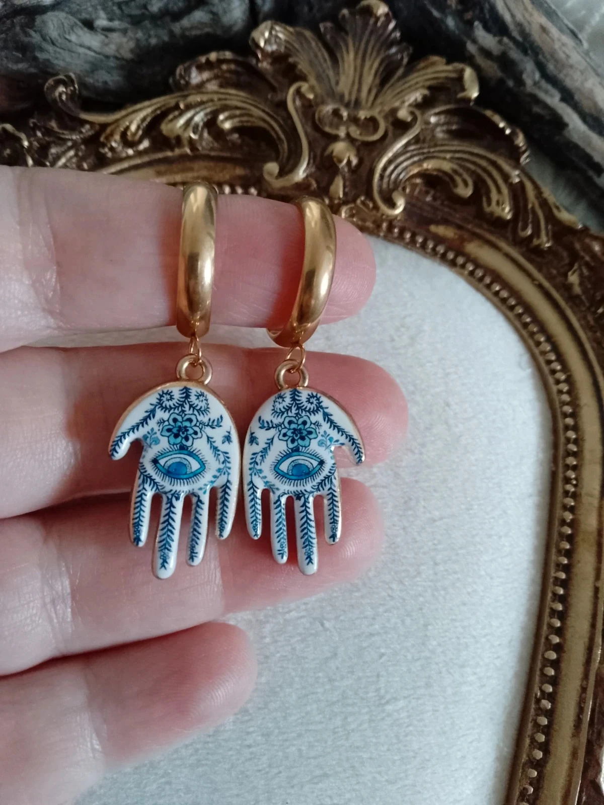 Pendientes de manos bohemios – photo 3